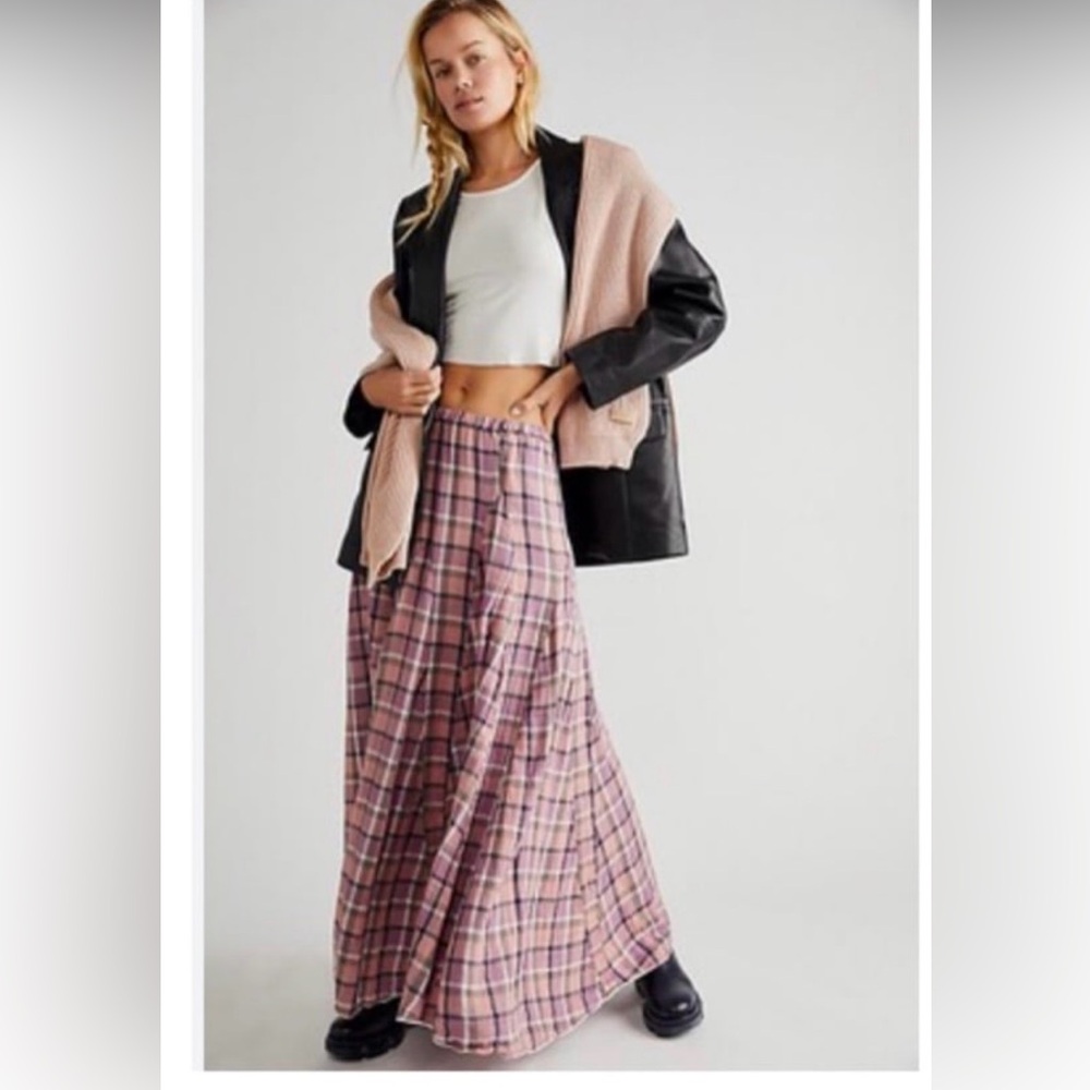 CP Shades x Free People Lily Maxi Skirt Double Cotton